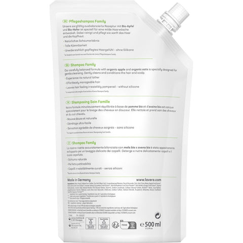 Lavera Nachfüllbeutel Pflegeshampoo Family Bio 500ml