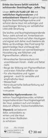 Lavera Anti-UV Fluid LSF 30 wasserfest Bio 30ml