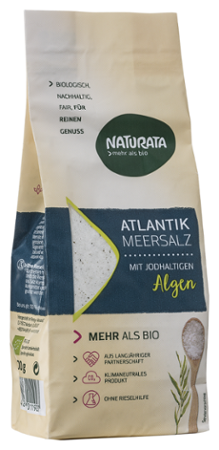 Naturata Meersalz mit jodhaltigen Bio-Algen aus Spanien 500g