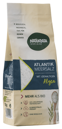 Naturata Meersalz mit jodhaltigen Bio-Algen aus Spanien 500g