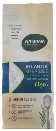 Naturata Meersalz mit jodhaltigen Bio-Algen aus Spanien 500g