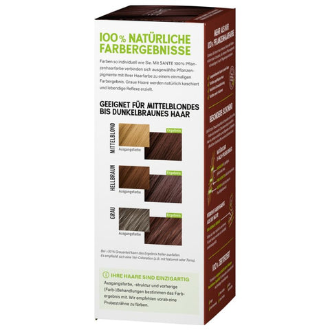 SANTE 100% Pflanzenhaarfarbe mit 3-Fach Pflegekomplex SCHOKOBRAUN 02 Bio 100g