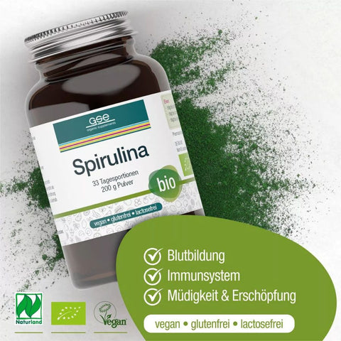 GSE Naturland BIO Spirulina Pulver 200g