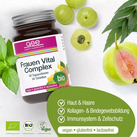 GSE Frauen Vital Complex (Bio), 60 Tabl. à 500mg, 30g