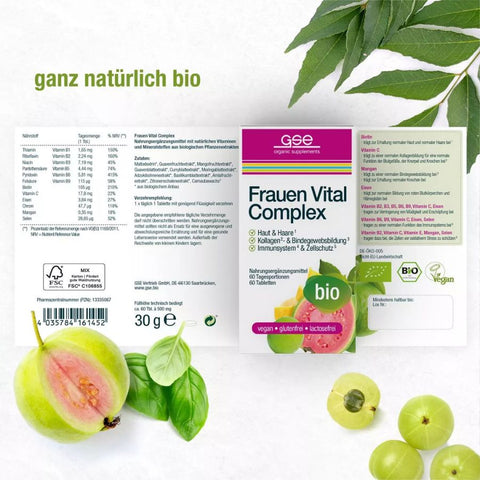 GSE Frauen Vital Complex (Bio), 60 Tabl. à 500mg, 30g