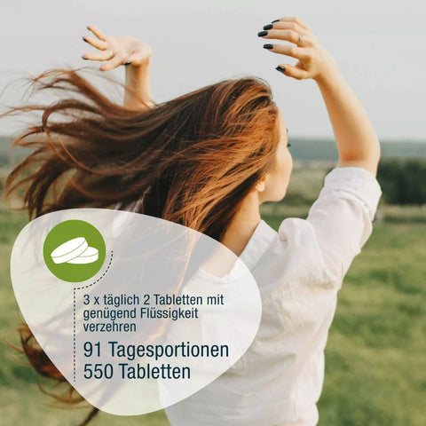 GSE Naturland Bio Chlorella 550 Tabletten à 500 mg, 275g