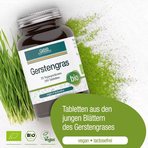 GSE BIO Gerstengras, 240 Tabletten à 500 mg, 120g