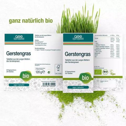 GSE BIO Gerstengras, 240 Tabletten à 500 mg, 120g