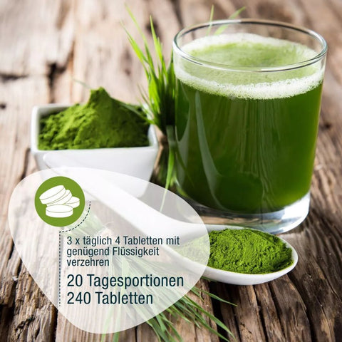 GSE BIO Gerstengras, 240 Tabletten à 500 mg, 120g