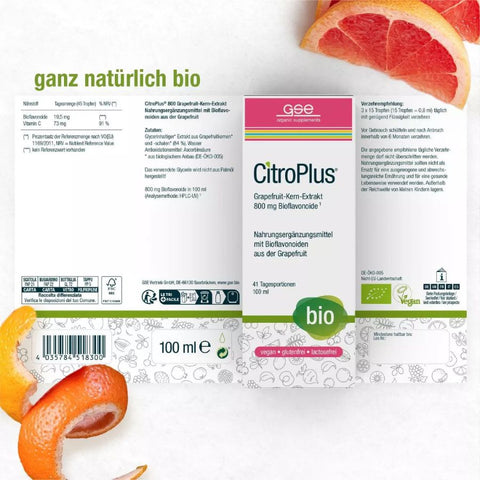GSE CitroPlus® 800 Grapefruit-Kern-Extrakt (Bio) 100ml