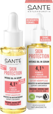 Sante Naturkosmetik Skin Protection Intense Serum mit Vitamin E Bio 30ml