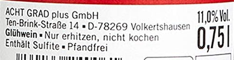 Heißer Hirsch Bio Glühwein rot (0.75l)