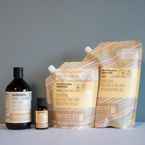 benecos DEINE DUSCHE IM KORNFELD Duschgel 2in1 – Hafer, Haut & Haar, 500ml