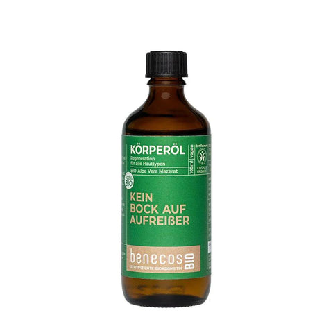 benecos KEIN BOCK AUF AUFREIßER KÖRPERÖL Bio-Aloe Vera-Mazerat 100ml