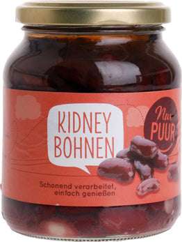 Nur Puur Kidneybohnen im Glas 350g ATG:230g Bio