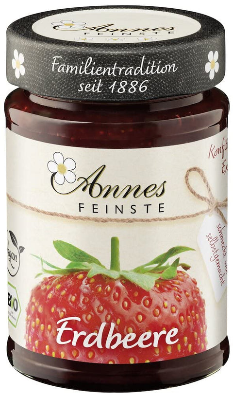Annes Feinste Bio Erdbeer Konfitüre 225g