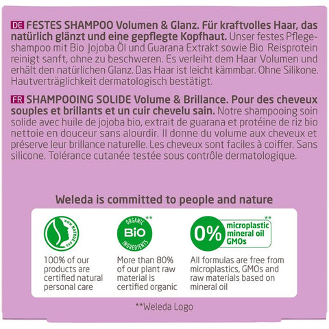 WELEDA Festes Shampoo Volumen & Glanz Bio 50g