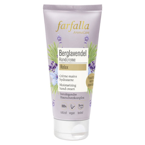 Farfalla Berglavendel Relax, Schön entspannt Handcreme Bio 50ml