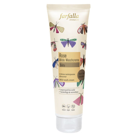 Farfalla Baby, Rose, Milde Waschcreme Bio 145ml