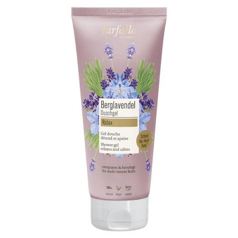 Farfalla Berglavendel Relax, Duschgel Bio 200ml