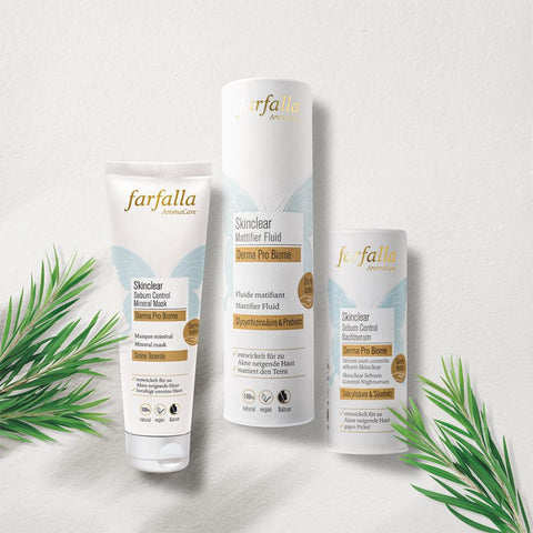 Farfalla Skinclear Sebum Control Nachtserum, Derma Pro Biome Bio 15ml