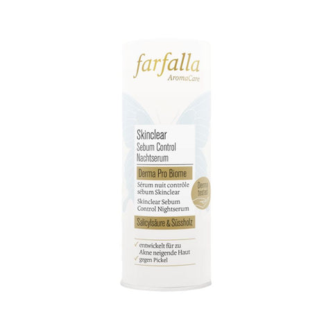 Farfalla Skinclear Sebum Control Nachtserum, Derma Pro Biome Bio 15ml