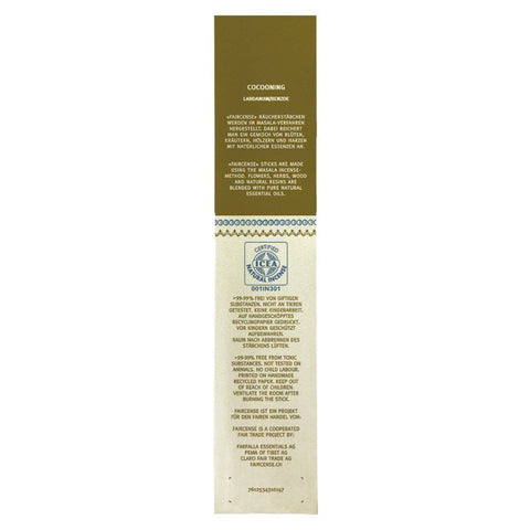 Farfalla Amber / Cocooning, Faircense Räucherstäbchen Bio 15g