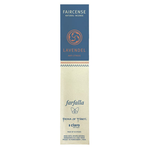 Farfalla Lavendel / Anti-Stress, Faircense Räucherstäbchen Bio 15g