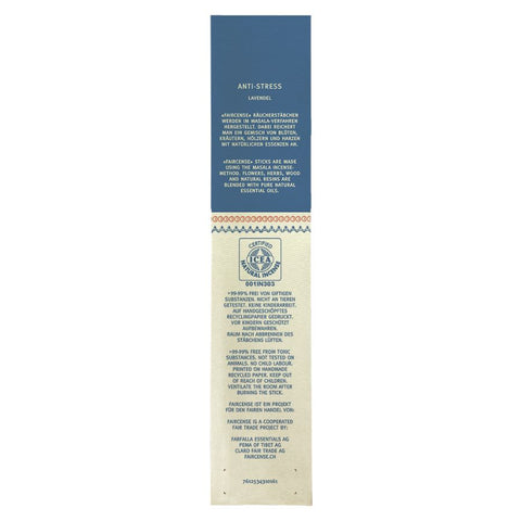 Farfalla Lavendel / Anti-Stress, Faircense Räucherstäbchen Bio 15g