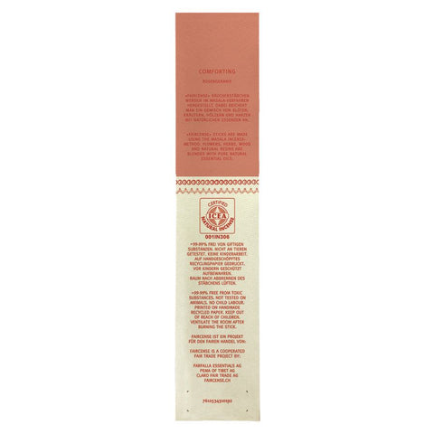 Farfalla Rosengeranie / Comforting, Faircense Räucherstäbchen Bio 15g