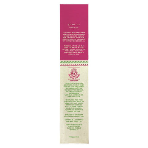 Farfalla Ylang Ylang / Joy of Life, Faircense Räucherstäbchen Bio 15g
