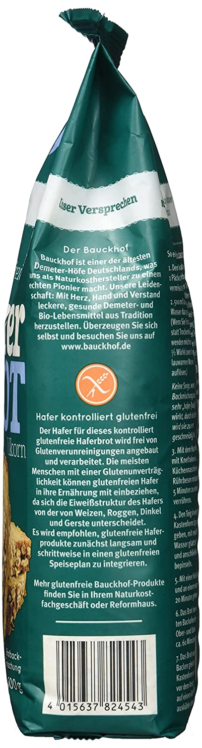 Bauckhof Haferbrot Vollkorn (glutenfrei) 500g