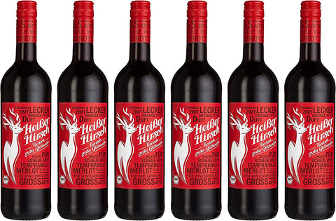 Roter Glühwein - Heißer Hirsch Bio - 6x 0.75l