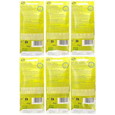Rapunzel Sprossen bioSnacky-Mix | Bio-Keimsprossen zum Selberkeimen | 6 Sorten je 40g (gesamt 240g)