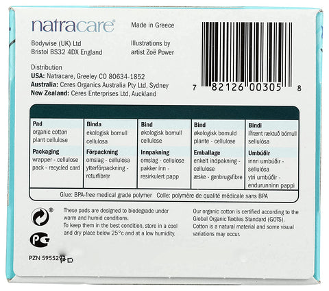 Natracare Organic Cotton Ultra Pads Bio