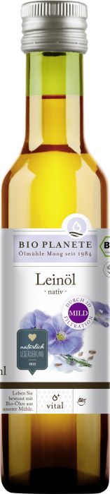 BIO PLANÈTE Vital-Öl Leinöl nativ (3D-Filtration) Bio 250ml
