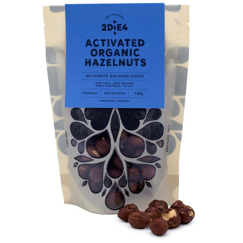 2DiE4 Live Foods: Aktivierte Bio Haselnüsse (100g)