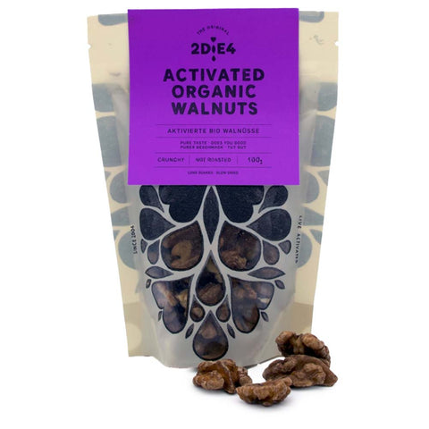 2DiE4 Live Foods: Aktivierte Bio Walnüsse (100g)