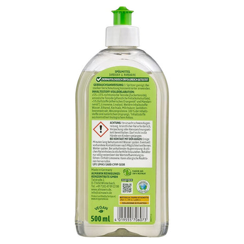 AlmaWin Spülmittel 500 ml Sanddorn Mandarine Duft
