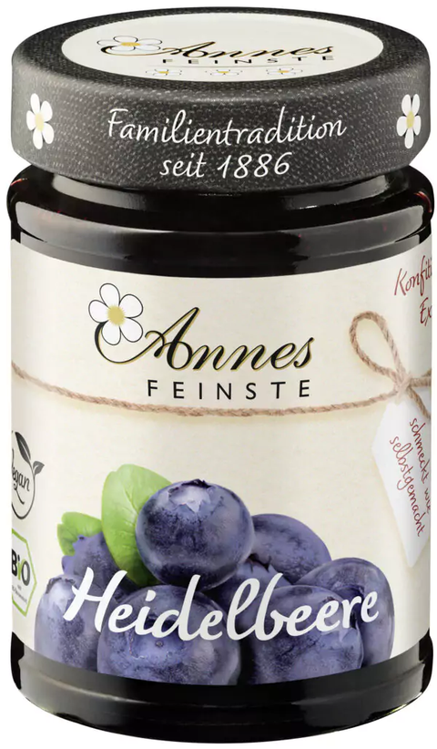 Annes Feinste Konfitüre extra Heidelbeer 225g Bio