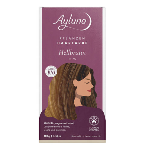Ayluna Pflanzenhaarfarbe Hellbraun Nr. 65 Bio 100g