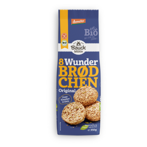 Bauck Mühle Wunderbrödchen Original 350g Demeter - glutenfrei