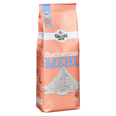 Bauck Mühle Buchweizenmehl Vollkorn 500g Bio - glutenfrei