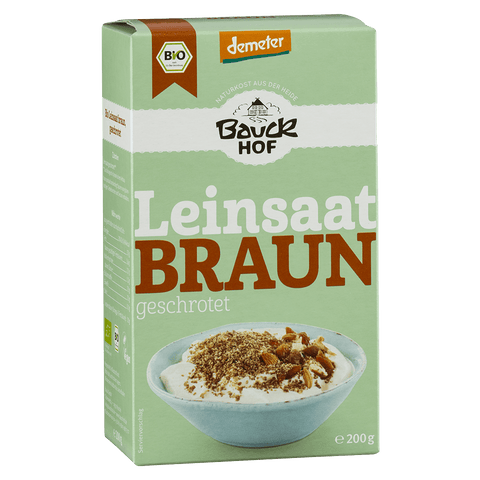 Bauck Mühle Bio Leinsaat Braun, geschrotet