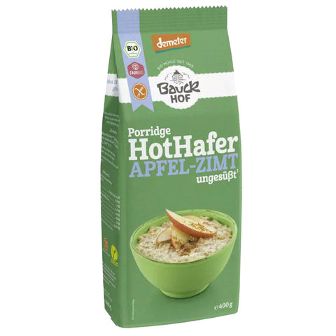 Bauck Mühle Hot Hafer Apfel-Zimt 400g Demeter - glutenfrei