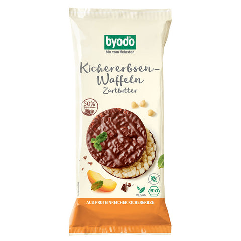 BYODO Kichererbsen-Waffeln Zartbitter 65g