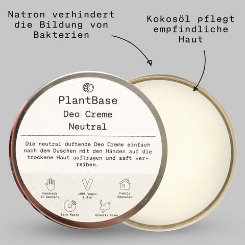 PlantBase Deo Creme Neutral Bio 50ml