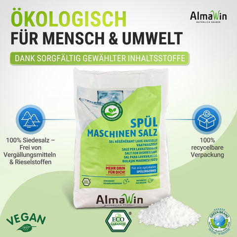 AlmaWin Geschirrspülsalz 2kg Bio
