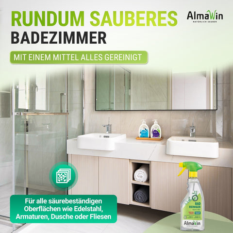 AlmaWin Badreiniger frische Minze mit Sprayer 500ml Bio