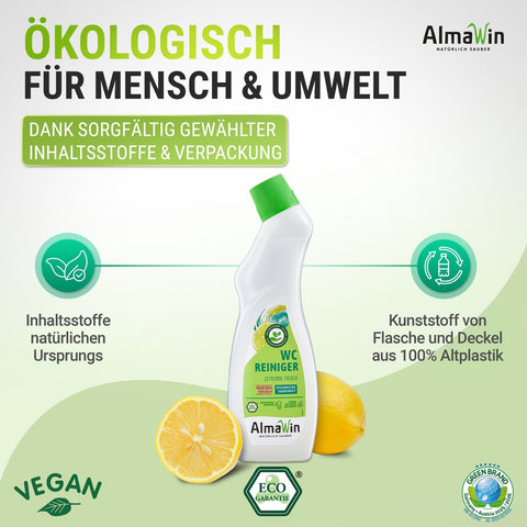 AlmaWin WC Reiniger zitronig frisch 750 ml Bio